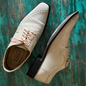 Men’s Cream Liberty Oxfords